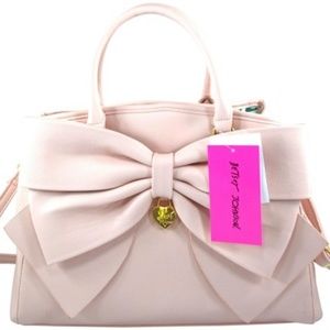 Betsey Johnson Bow Pink Blush Satchel
